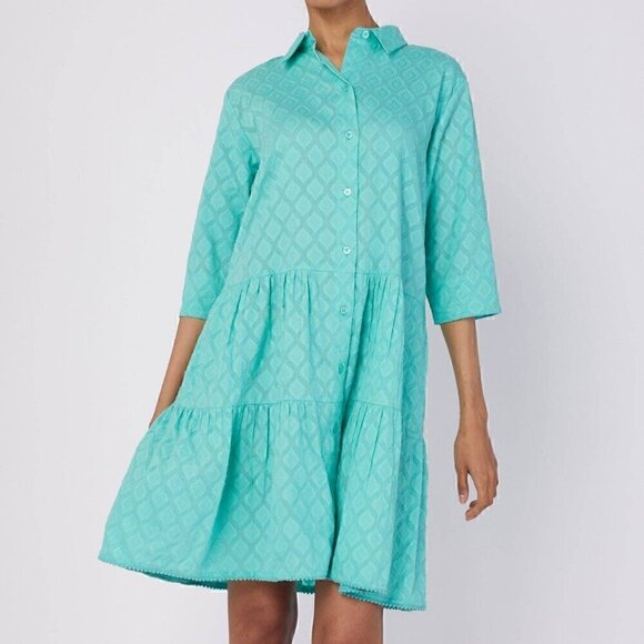 133. Alcee Summer Blue Turquoise Dress - Picture 1 of 2